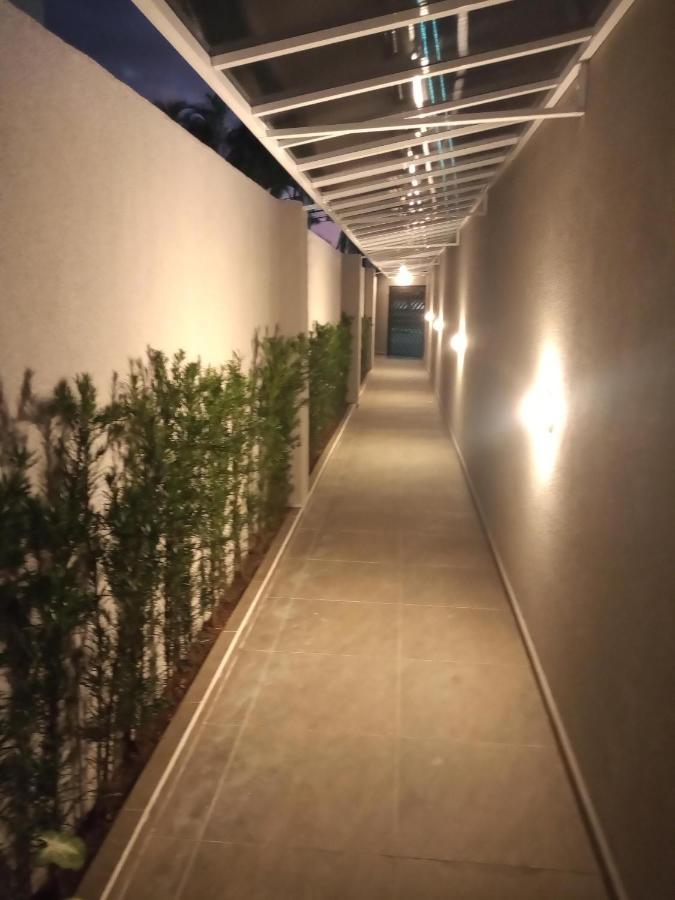 Sala living em prédio Familiar na Av da Praia Santos  Extérieur photo