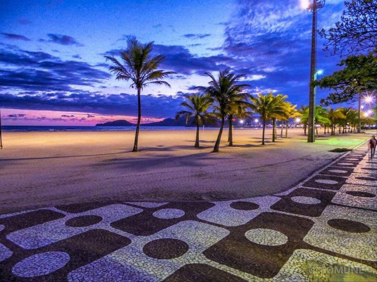 Sala living em prédio Familiar na Av da Praia Santos  Extérieur photo