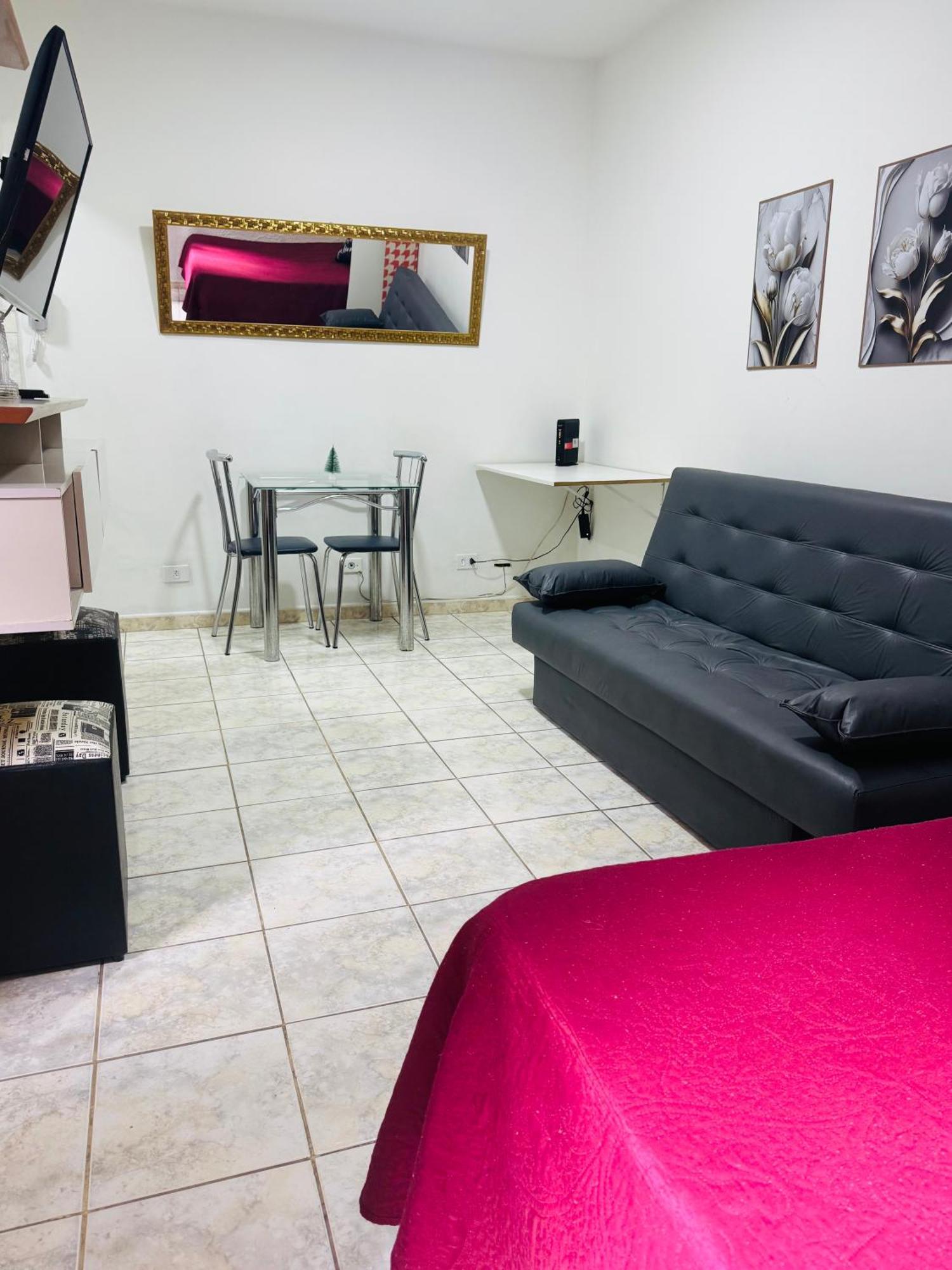 Sala living em prédio Familiar na Av da Praia Santos  Extérieur photo